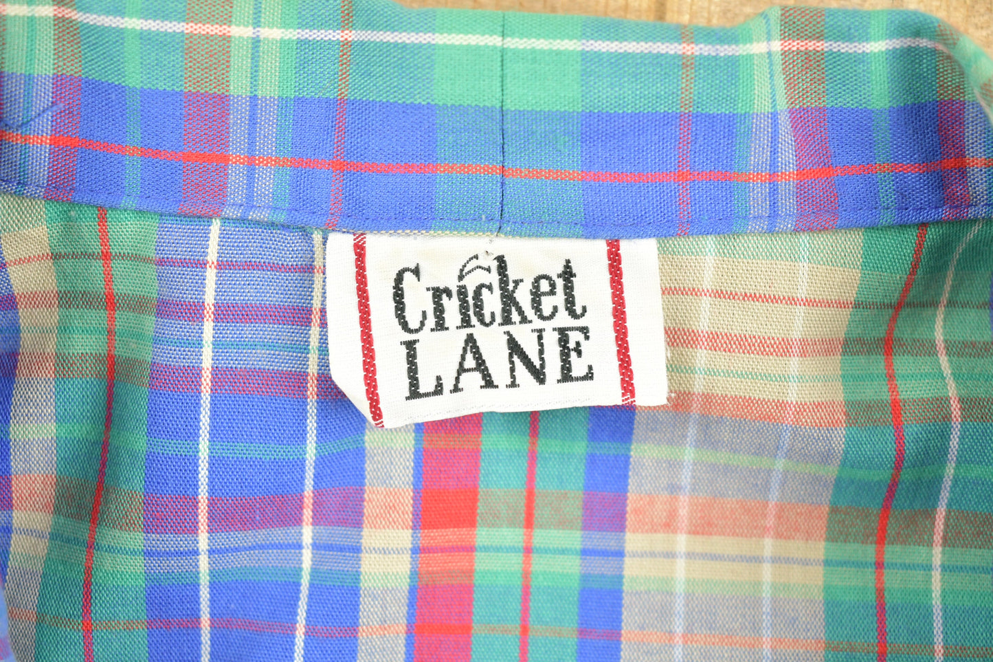 Vintage 1980s Cricket Lane Button Up Blazer Jacket / Plaid Pattern / Casual Dress Wear / Streetwear / Retro Style / Made In The USA