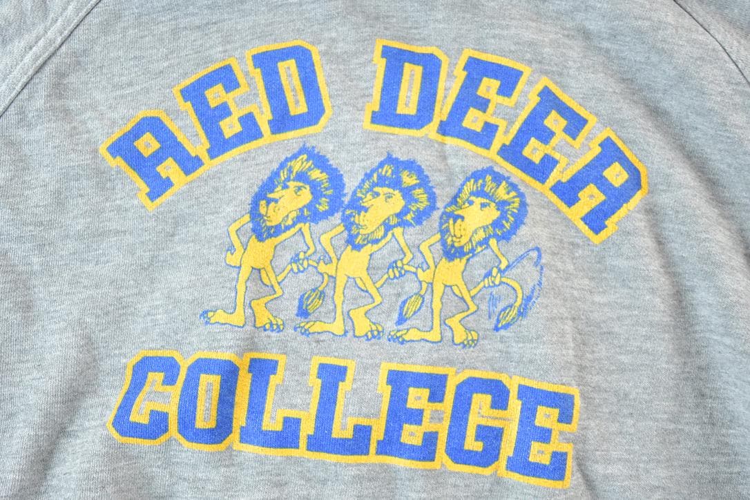 Vintage 1980s Red Deer College Hoodie Mens S