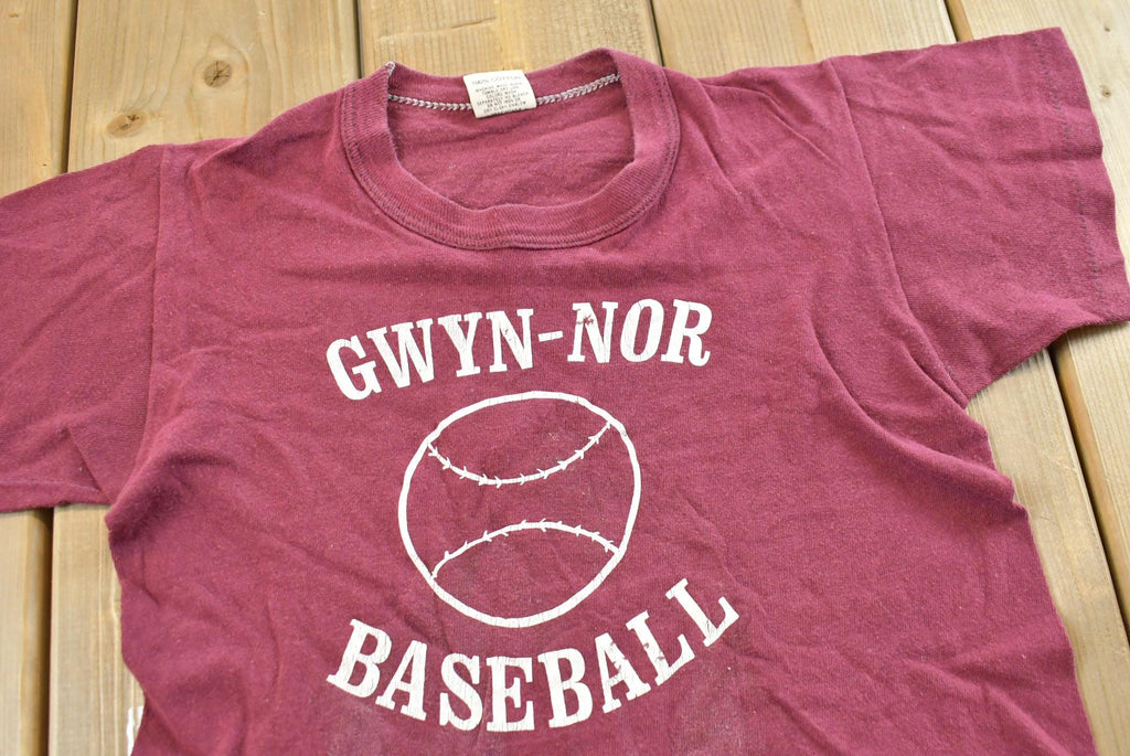 Vintage 1980s Youth Russell Athletic Gwyn Noir Baseball T-Shirt Youth S