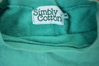 Vintage 1990s Turquoise Blank Crewneck Sweatshirt