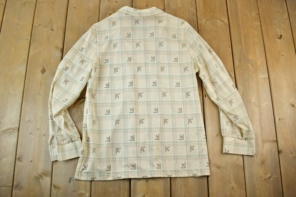 Vintage 1960s Fire Islander Button Up Western Style Shirt