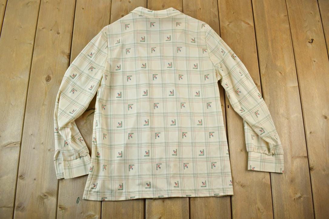 Vintage 1960s Fire Islander Button Up Western Style Shirt