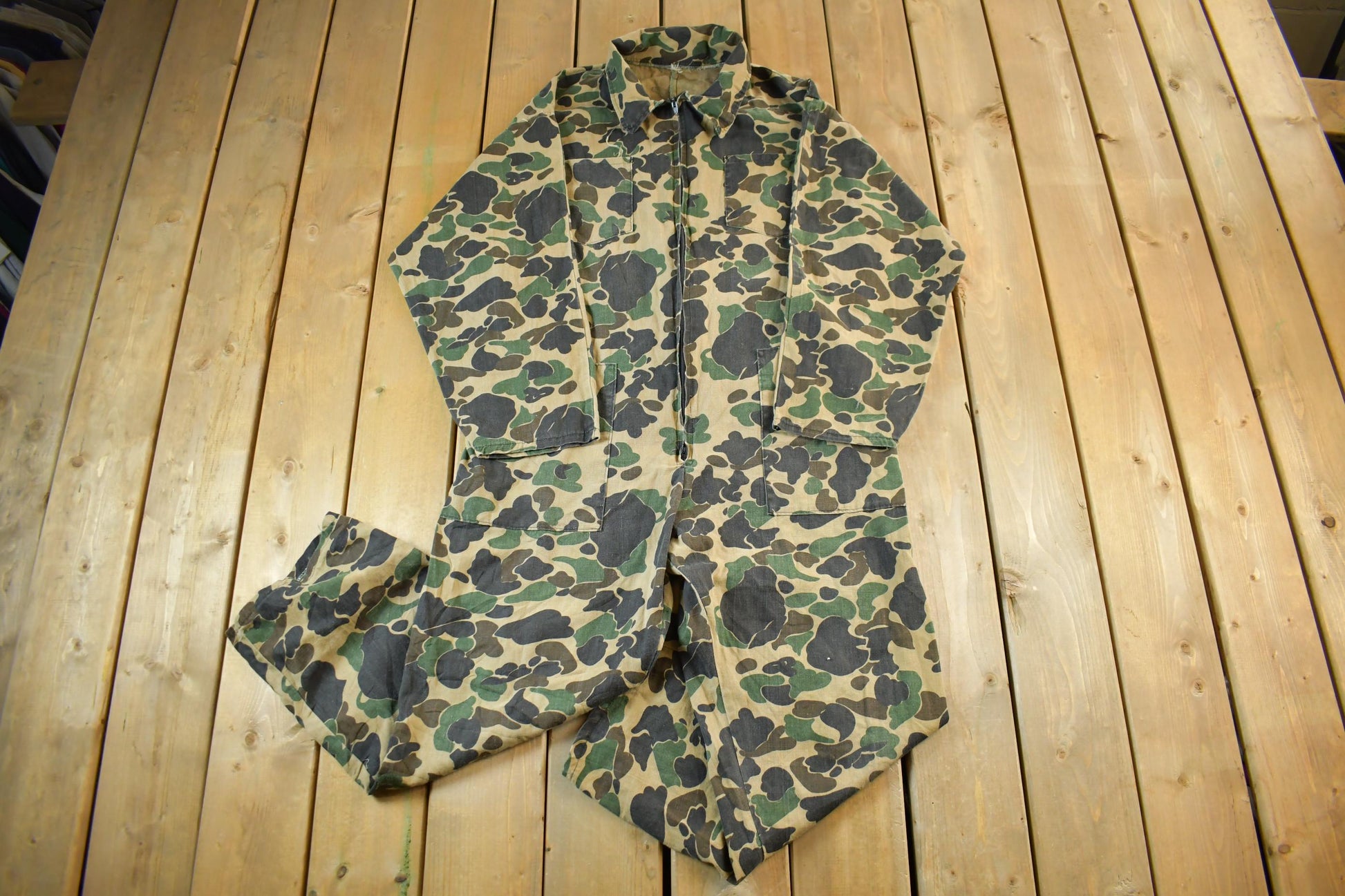 Vintage 1980s Camo Coveralls Men's 42 x 29