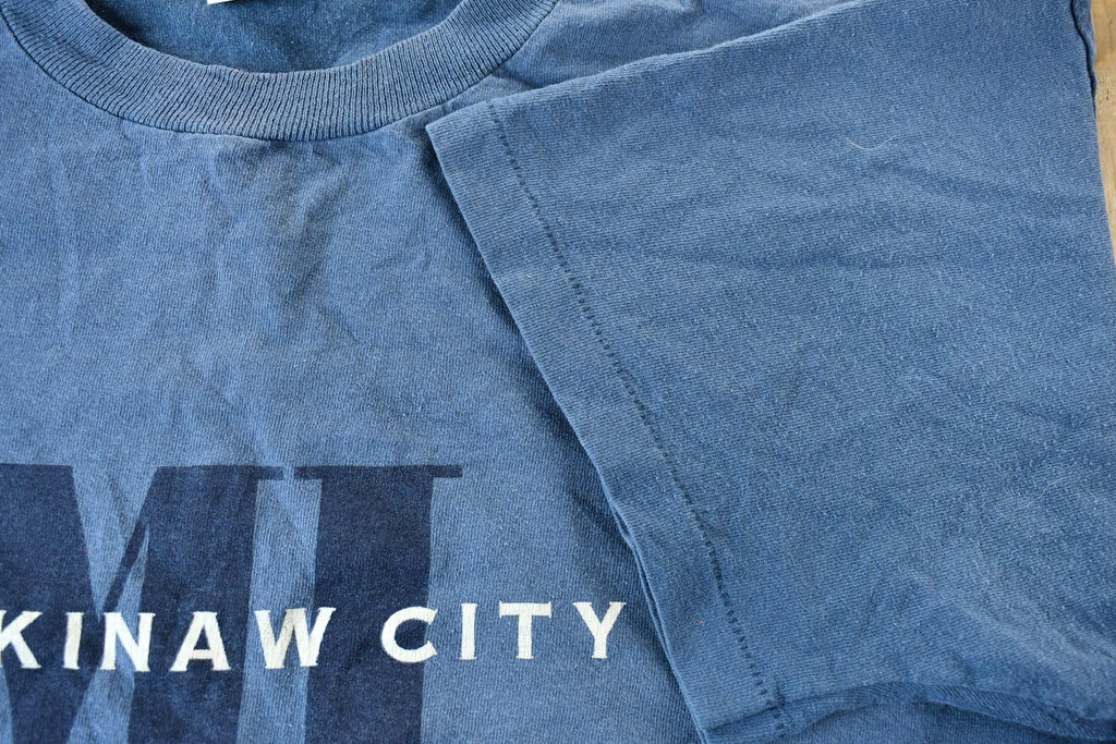 Vintage 1990s Mackinaw City Michigan Graphic Souvenir Travel T-Shirt