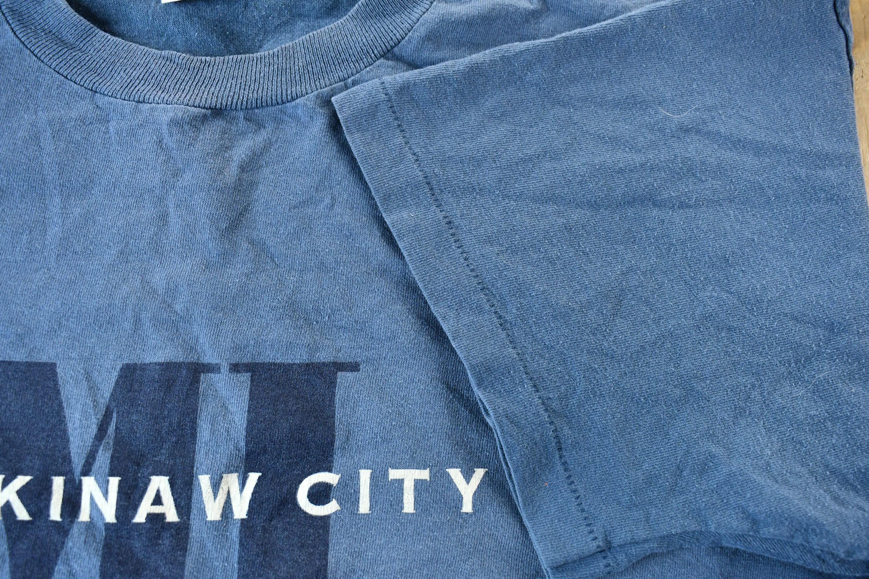 Vintage 1990s Mackinaw City Michigan Graphic Souvenir Travel T-Shirt