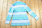 Vintage 1970s Dubonner Striped Button Up Blazer Women's S