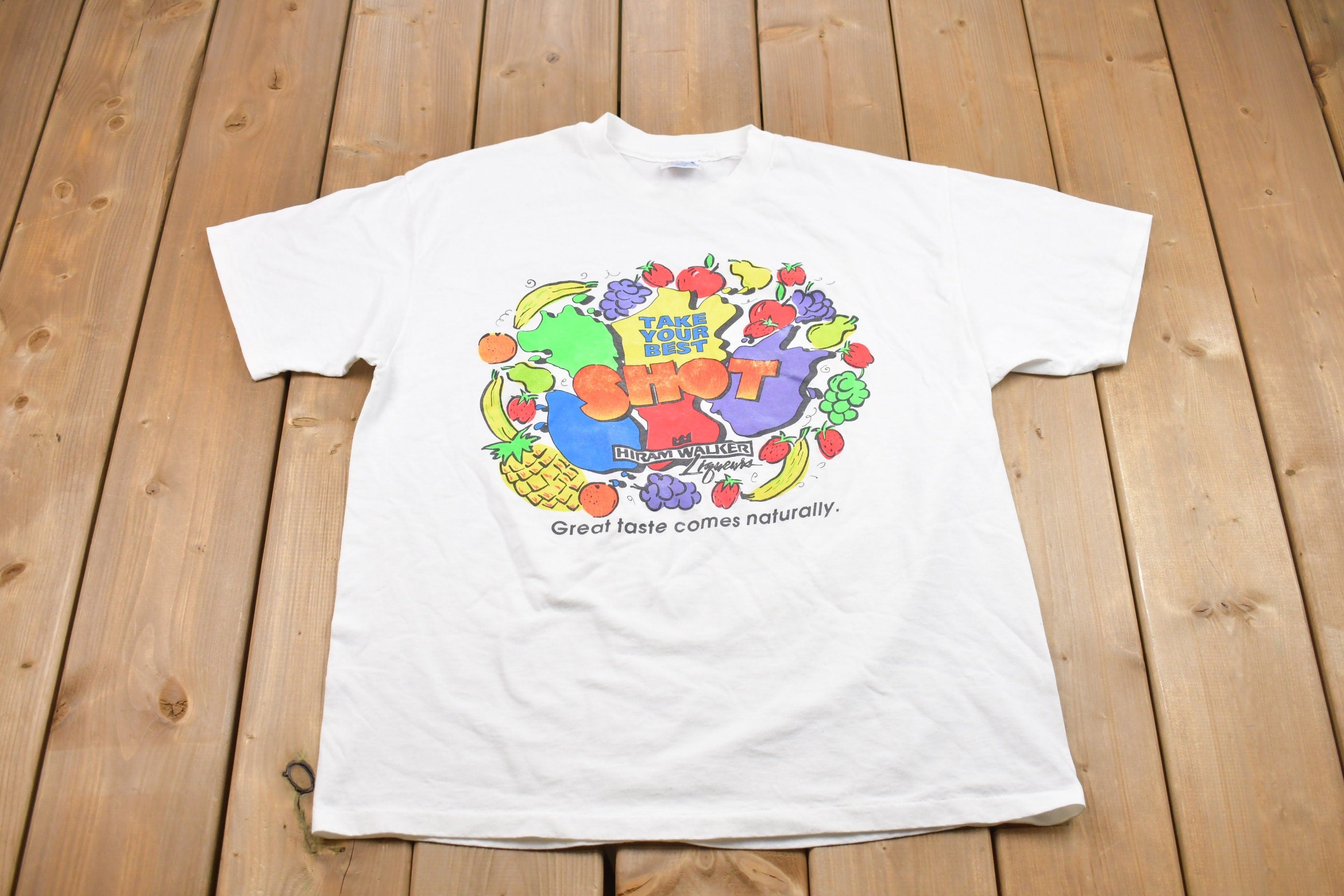 Vintage 1990s Take Your Best Shot Graphic T-Shirt