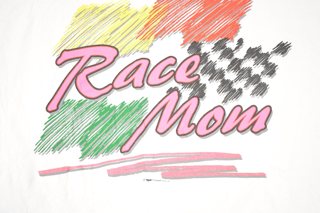 Vintage 1990s Race Mom Souvenir Racing T-Shirt Women's XL