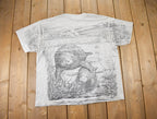 Vintage 1990s Manatee All Over Print T-Shirt