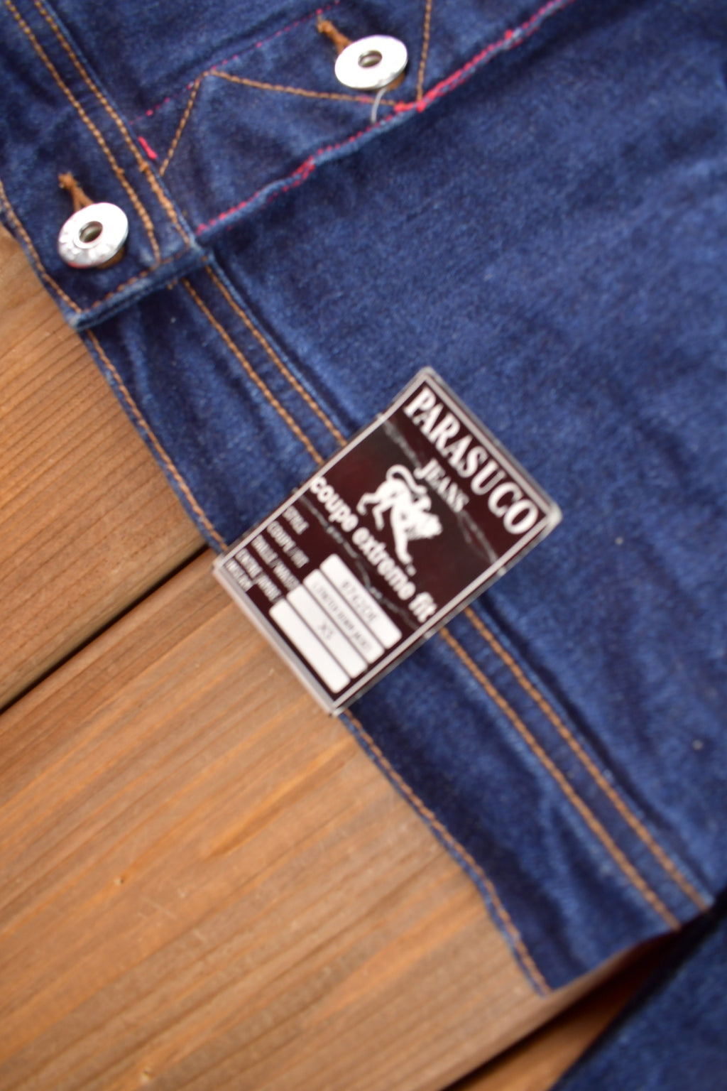 Vintage 1990s Deadstock Parasuco Jeans Denim Jacket Size XS NWT