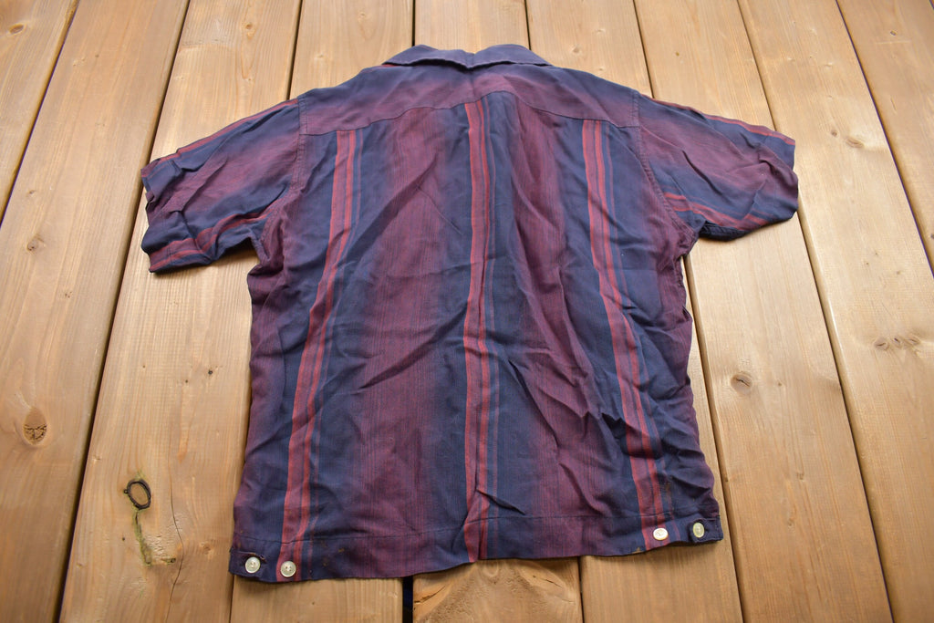 Vintage 1990s Arrow Striped Button Up Shirt