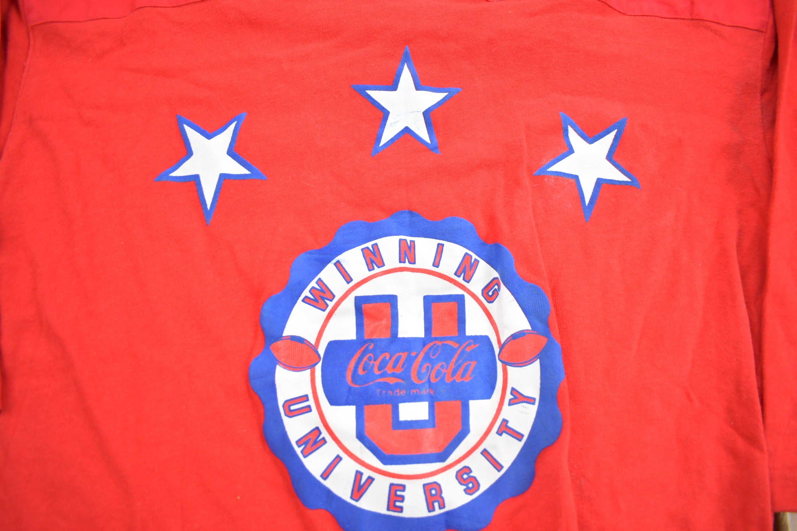 Vintage 1990s Coca Cola Winning University Heavy Shirt