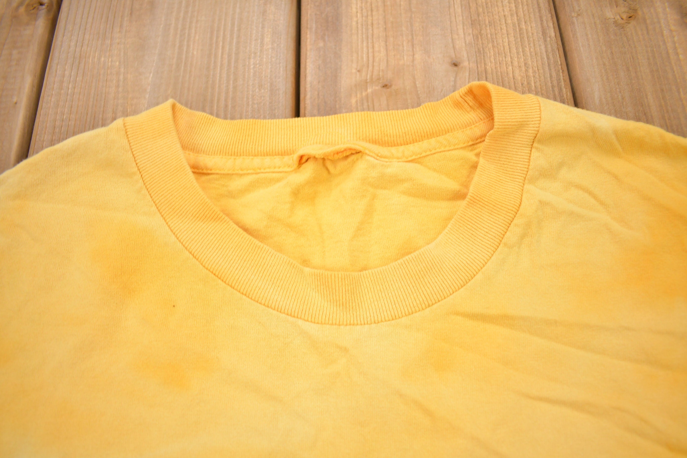 Vintage 1990s Dave Matthews Band Yellow Tie Dye T-shirt
