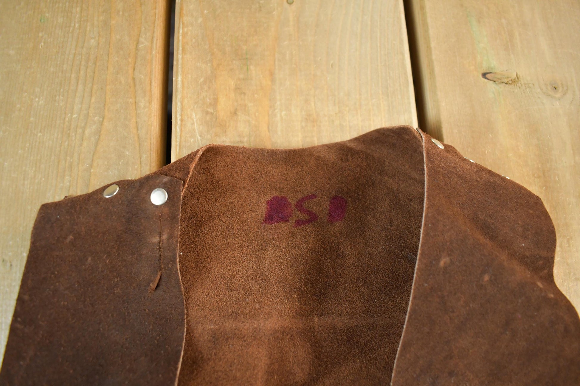 Vintage 1970s Timberwolf Suede Leather Western Vest Women's S