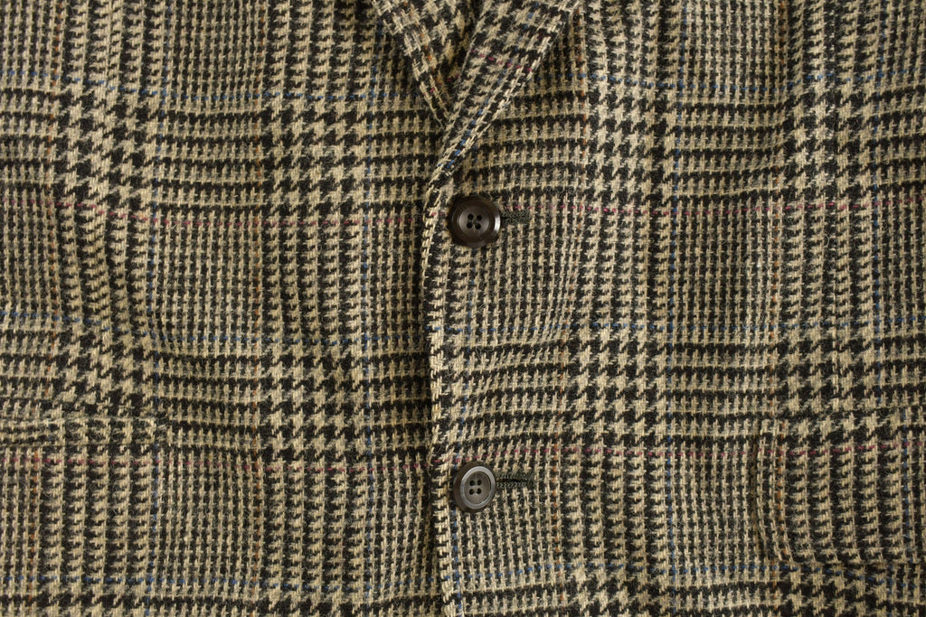 Vintage 1990s Wool Blazer Plaid Jacket
