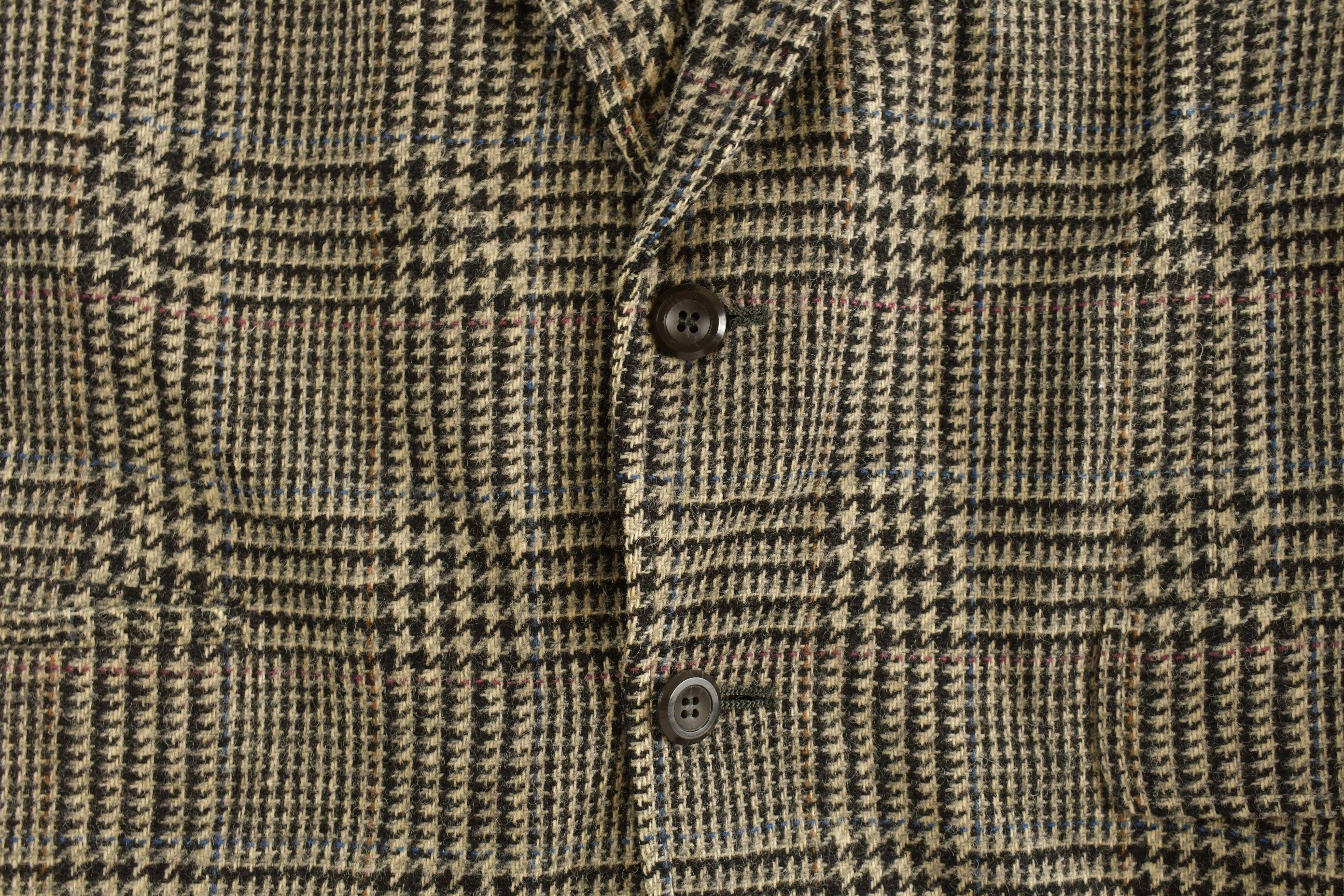 Vintage 1990s Wool Blazer Plaid Jacket