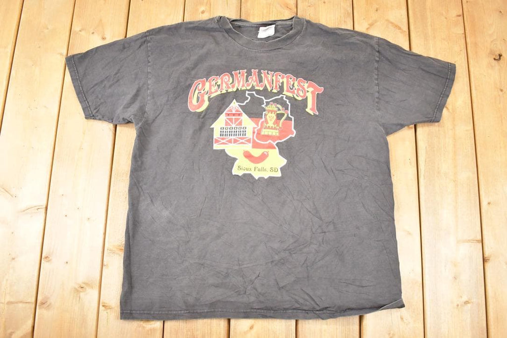 Vintage 1990s Germanfest Souvenir Travel T-Shirt Men's L