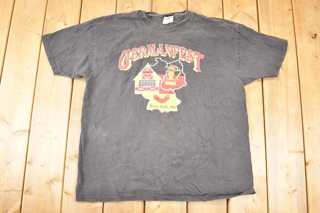 Vintage 1990s Germanfest Souvenir Travel T-Shirt Men's L