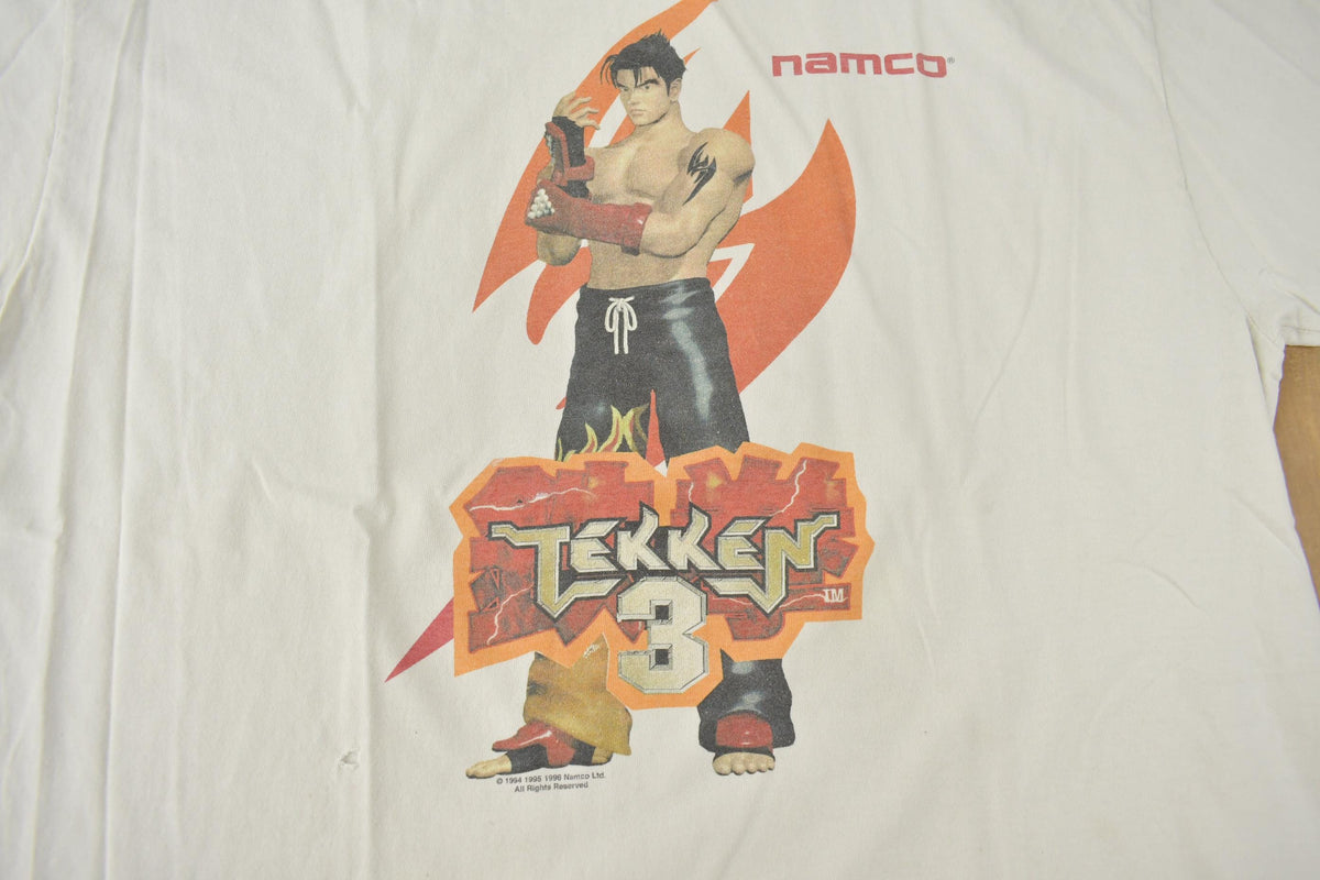 Vintage 1996 Tekken 3 Namco Single Stitch Gaming Graphic T Shirt Size XL