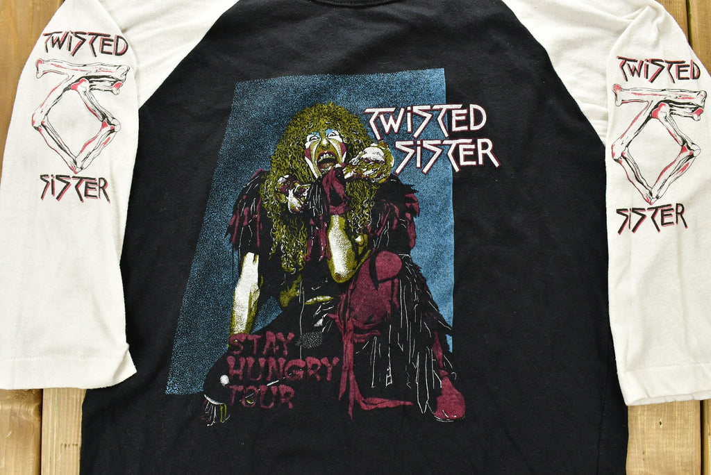 Vintage 1984 Twisted Sister Stay Hungry Tour Raglan Sleeve Band T-shirt