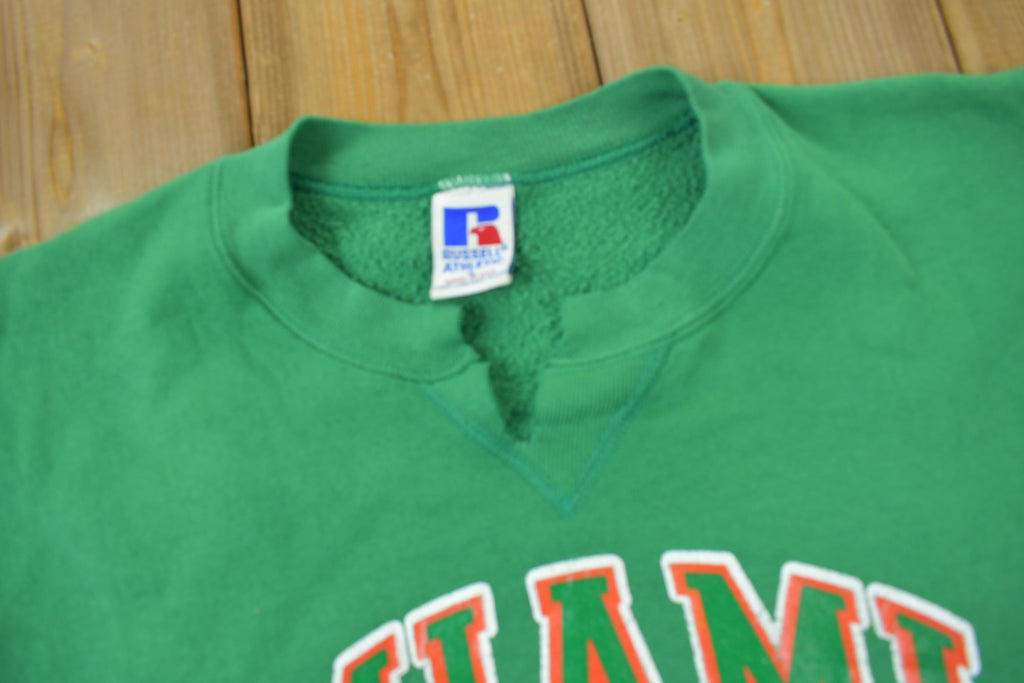 Vintage 1990s University of Miami Hurricanes Collegiate Crewneck