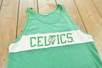 Vintage 1990s Boston Celtics NBA Basketball Nutmeg Mills Graphic Tank Top T-Shirt Mens M