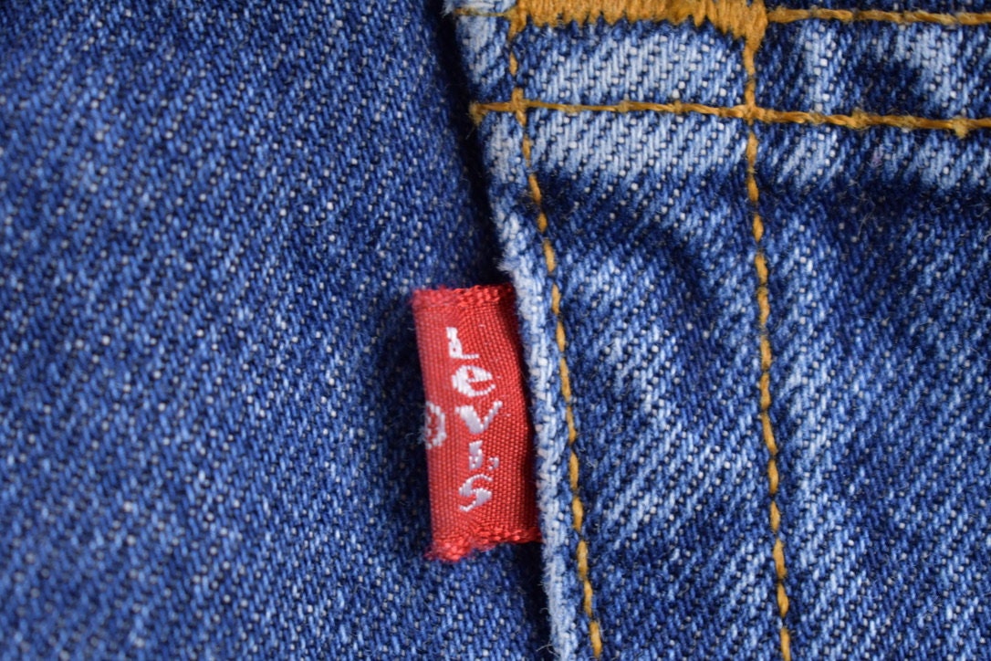 Vintage 1990s Levi's 501 Red Tab Denim Jeans Size 28 x 28