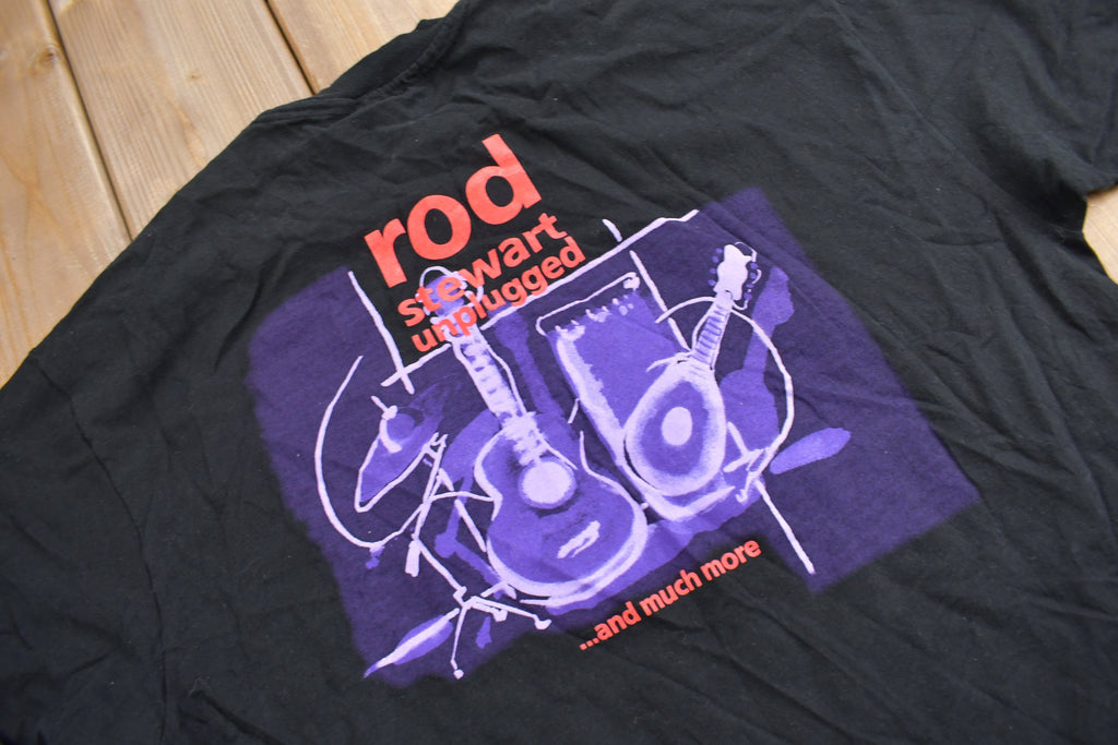 Vintage 1993 Rod Stewart Unplugged Band Tee