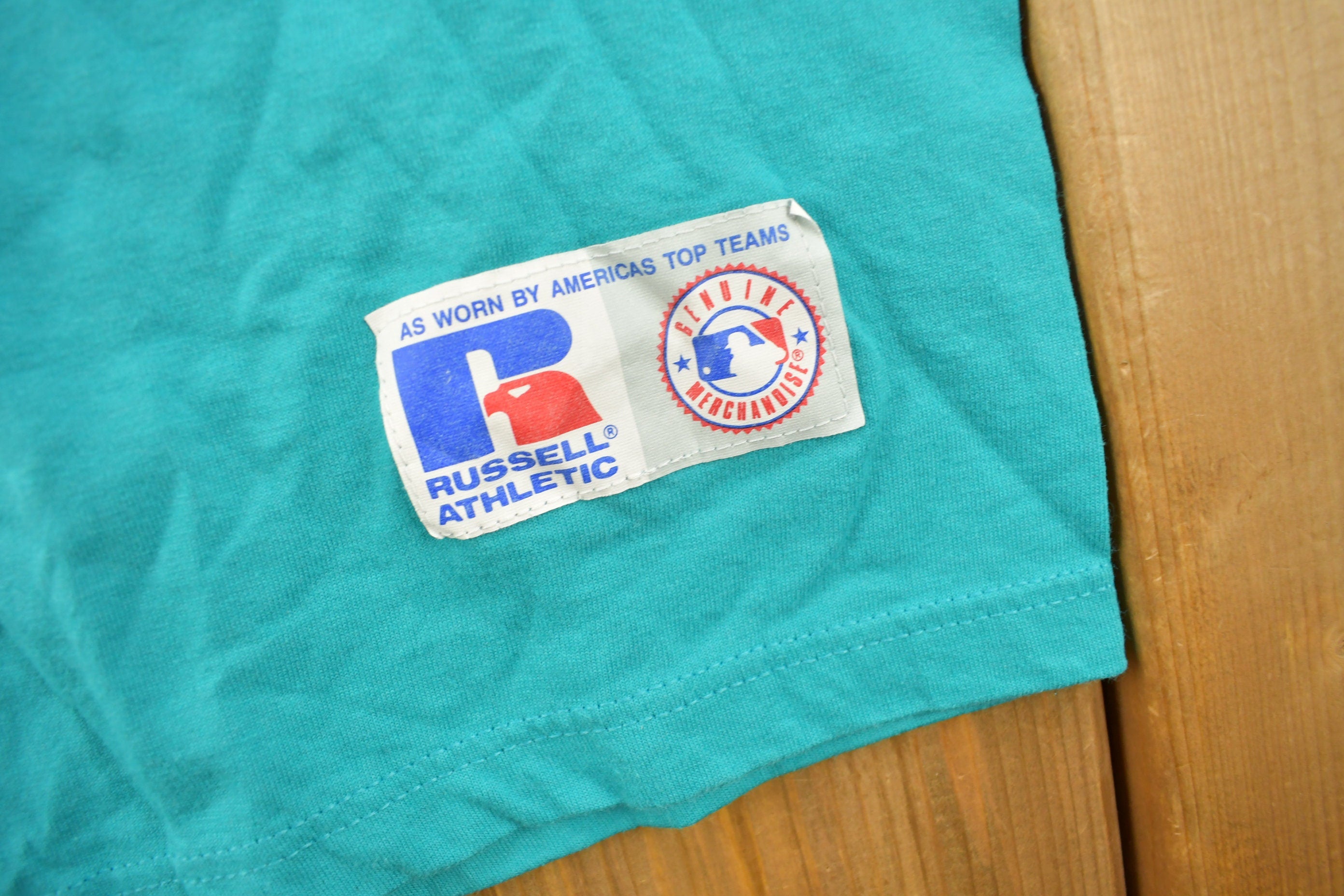 Vintage 1990s Florida Marlins MLB Russell Athletics Youth Size T-Shirt