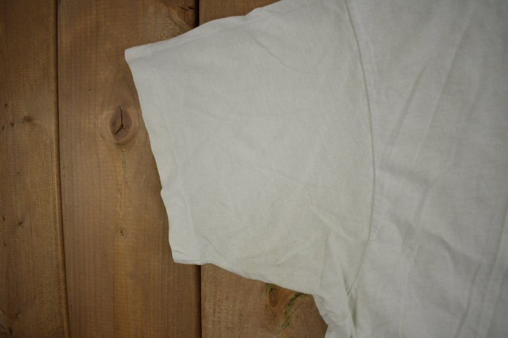 Vintage 1980s Fruit Of The Loom Blank White T Shirt