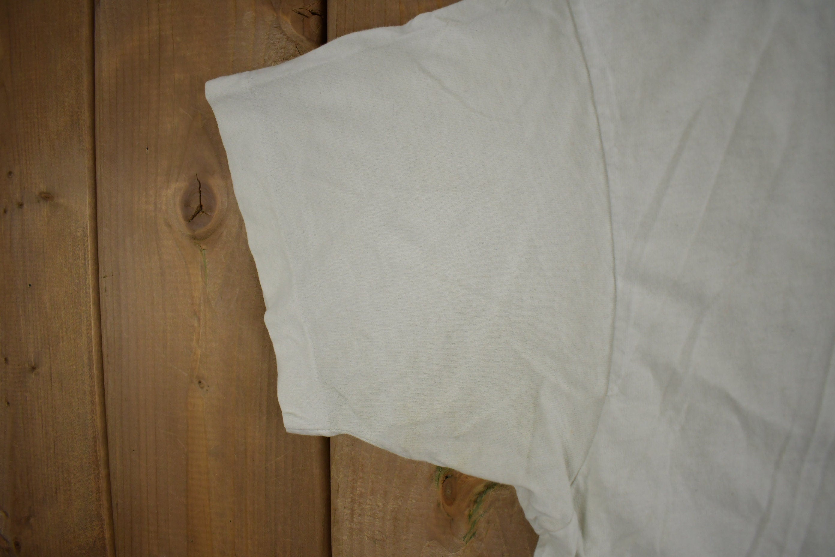 Vintage 1980s Fruit Of The Loom Blank White T Shirt