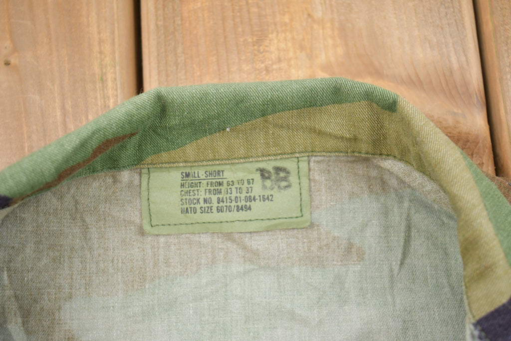 Vintage 2001 Military Camo Field Jacket