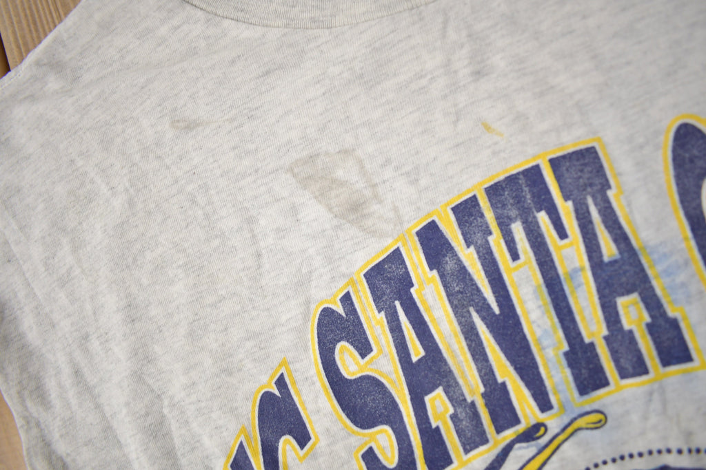 Vintage 1996 UC Santa Cruz Banana Slugs Collegiate Graphic T-Shirt Made In USA