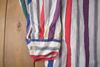 Vintage 1990s Alexander Julian Colours Button Up Striped Shirt