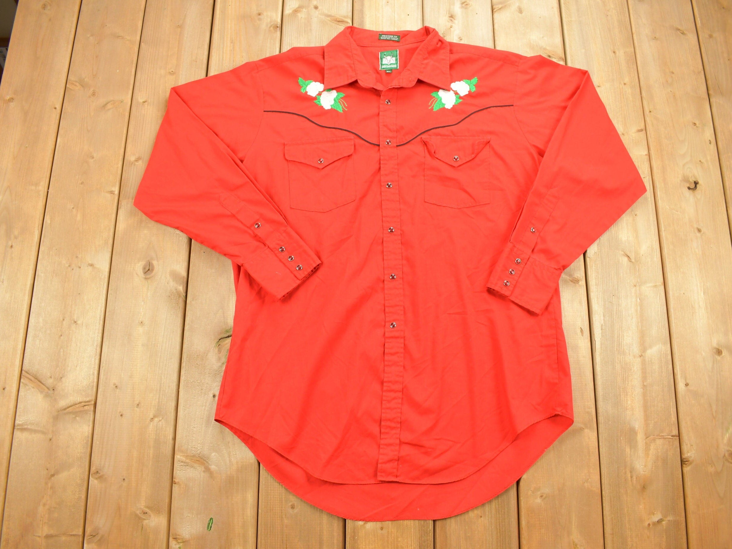 Vintage 1990s Rock Creek Ranch Wester Button Up Shirt
