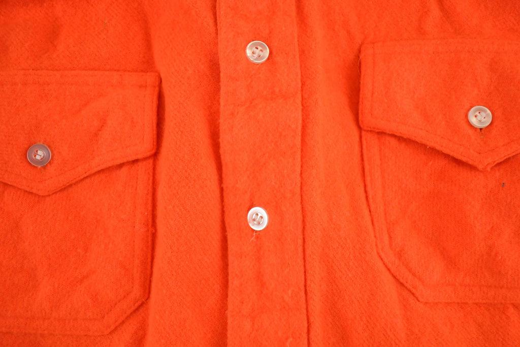 Vintage 1980s Orange Outdoorsman Button Up Shirt Men's S /