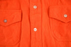 Vintage 1980s Orange Outdoorsman Button Up Shirt Men's S /