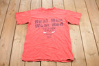 Vintage 1990s Chicago Bulls Real Men Wear Red T-shirt