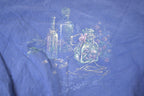 Vintage 1990s Northern Reflections Flower Glass Cute Cartoon Crewneck Sweatshirt Women's L / Made In USA / 90s Destination Sweater