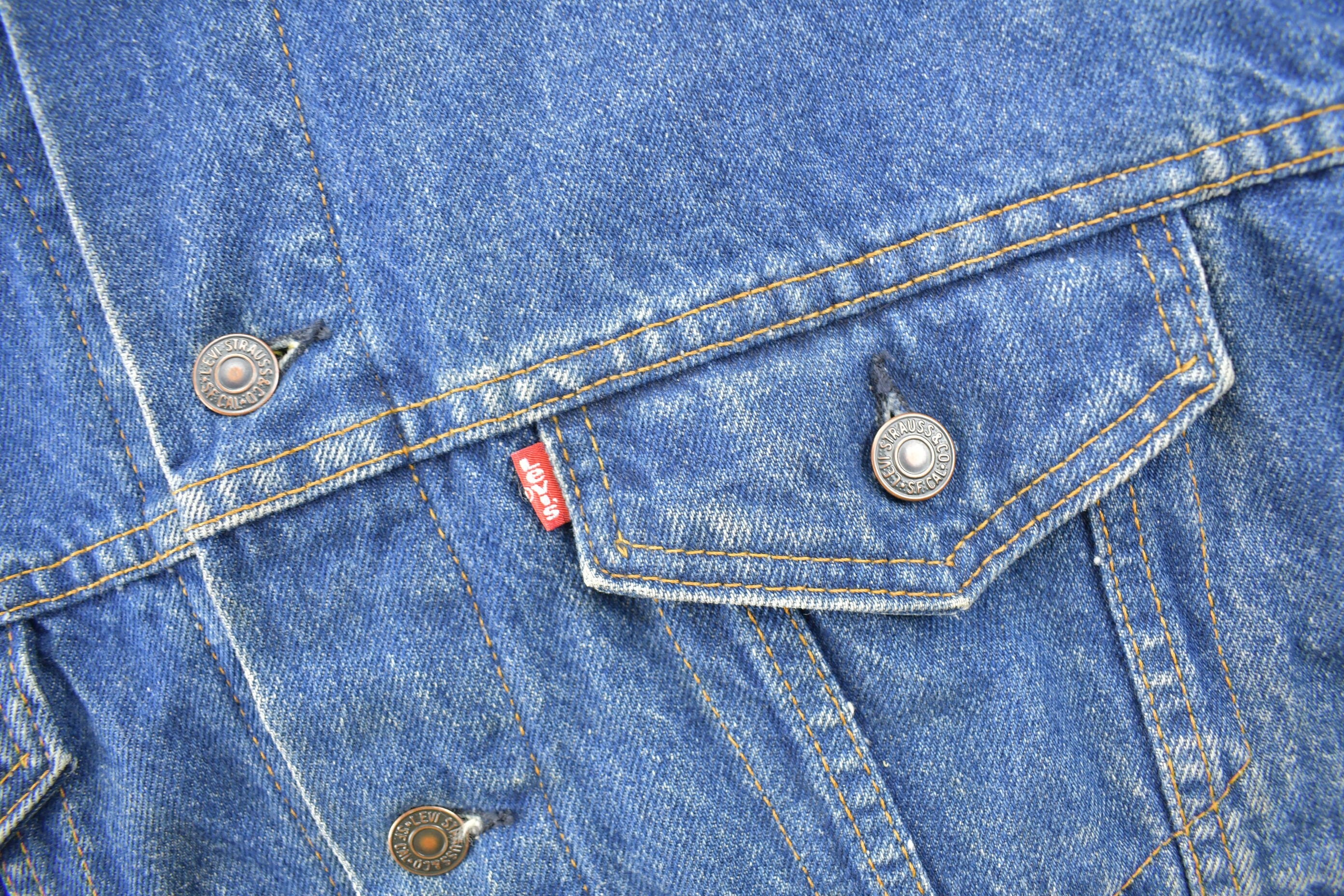 Vintage 1990s Levi's Blanket Lined Jean Jacket