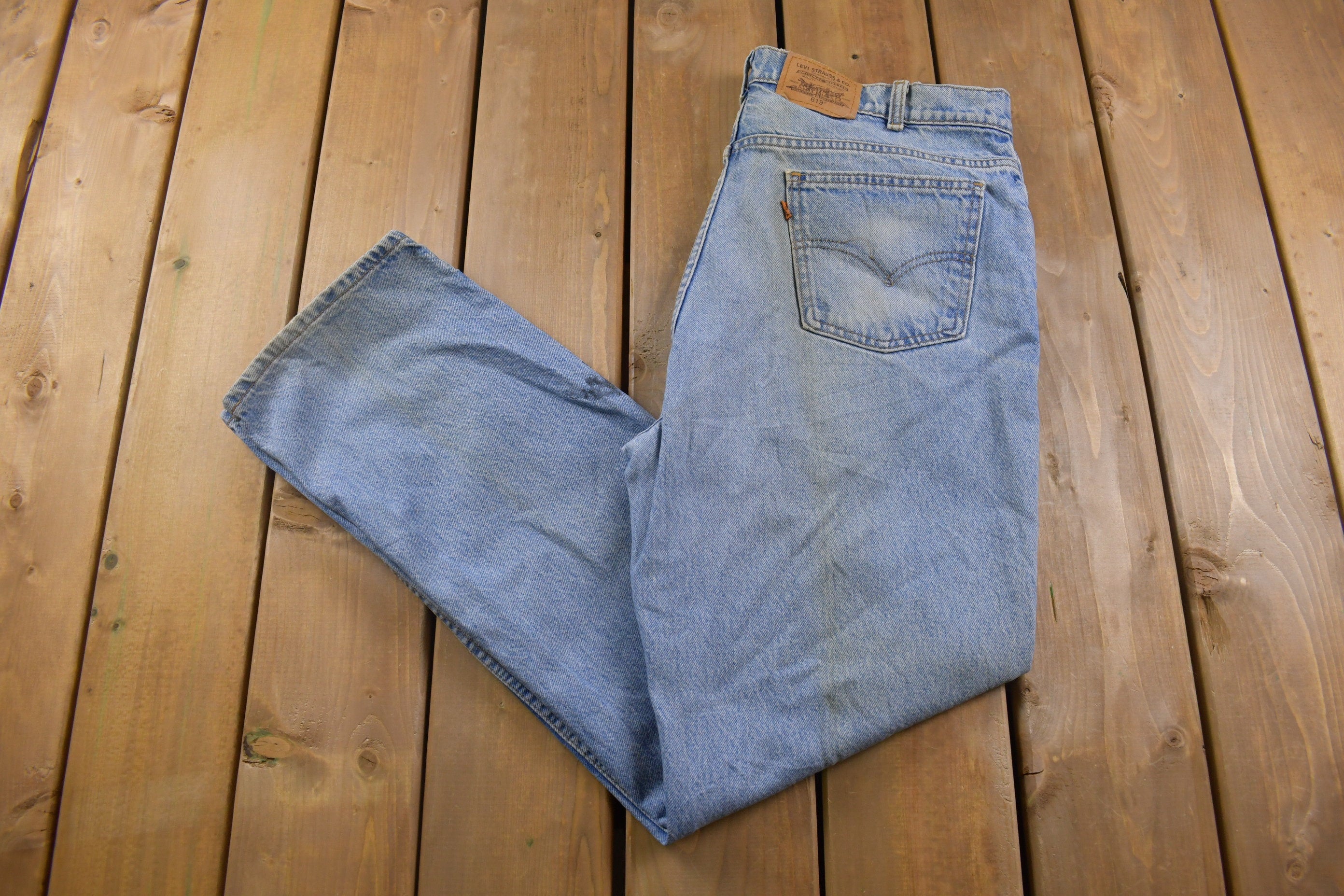 Vintage 1990s Levi's Orange Tab Jeans Size 36 x 31