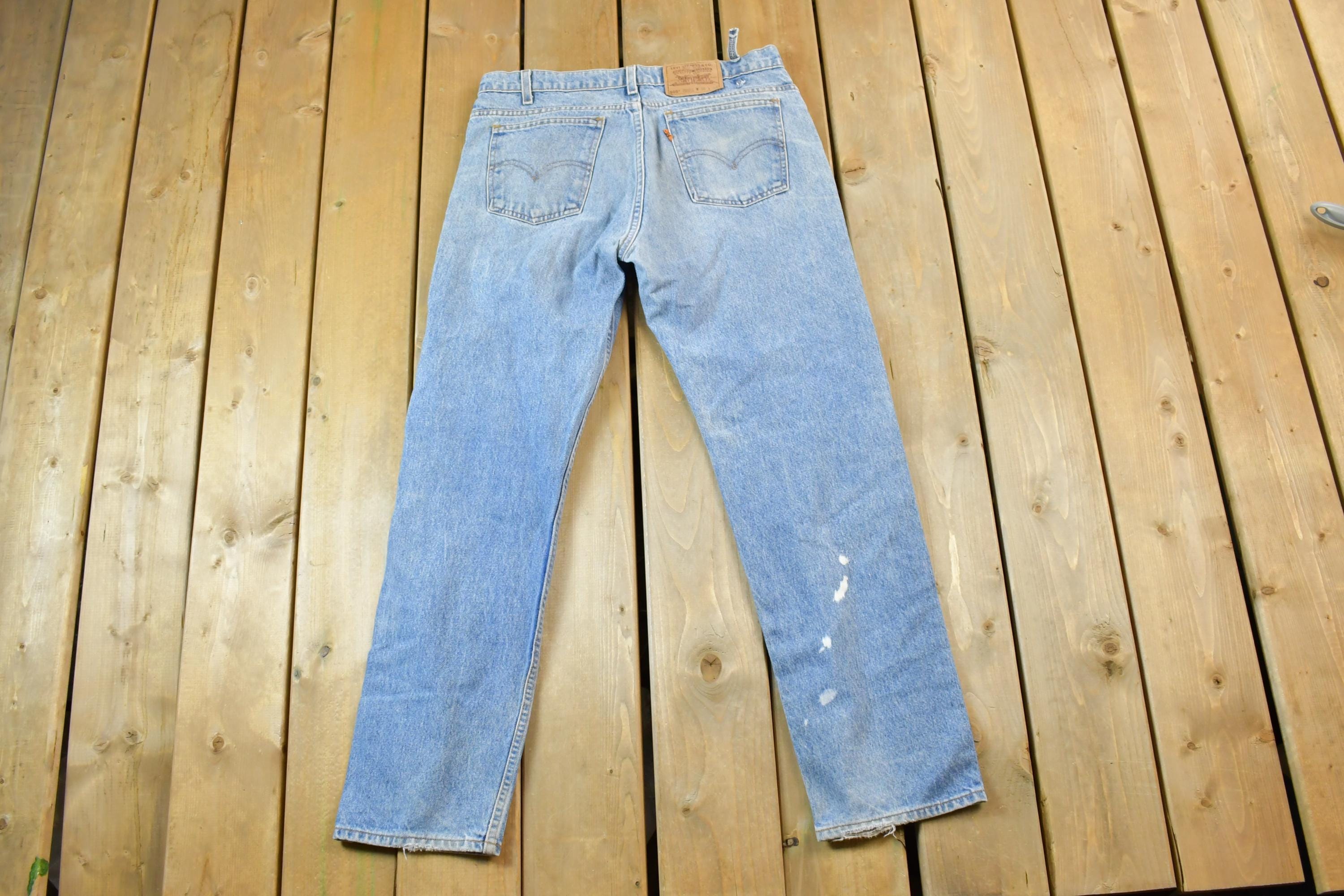 Vintage 1990s Levi Strauss Orange Tab 505 Denim Jeans Size 36 x 32