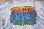 Vintage 1990 Blues Traveler Dropping Some NYC Single Stitch Tie Dye Brockum T Shirt Made in USA