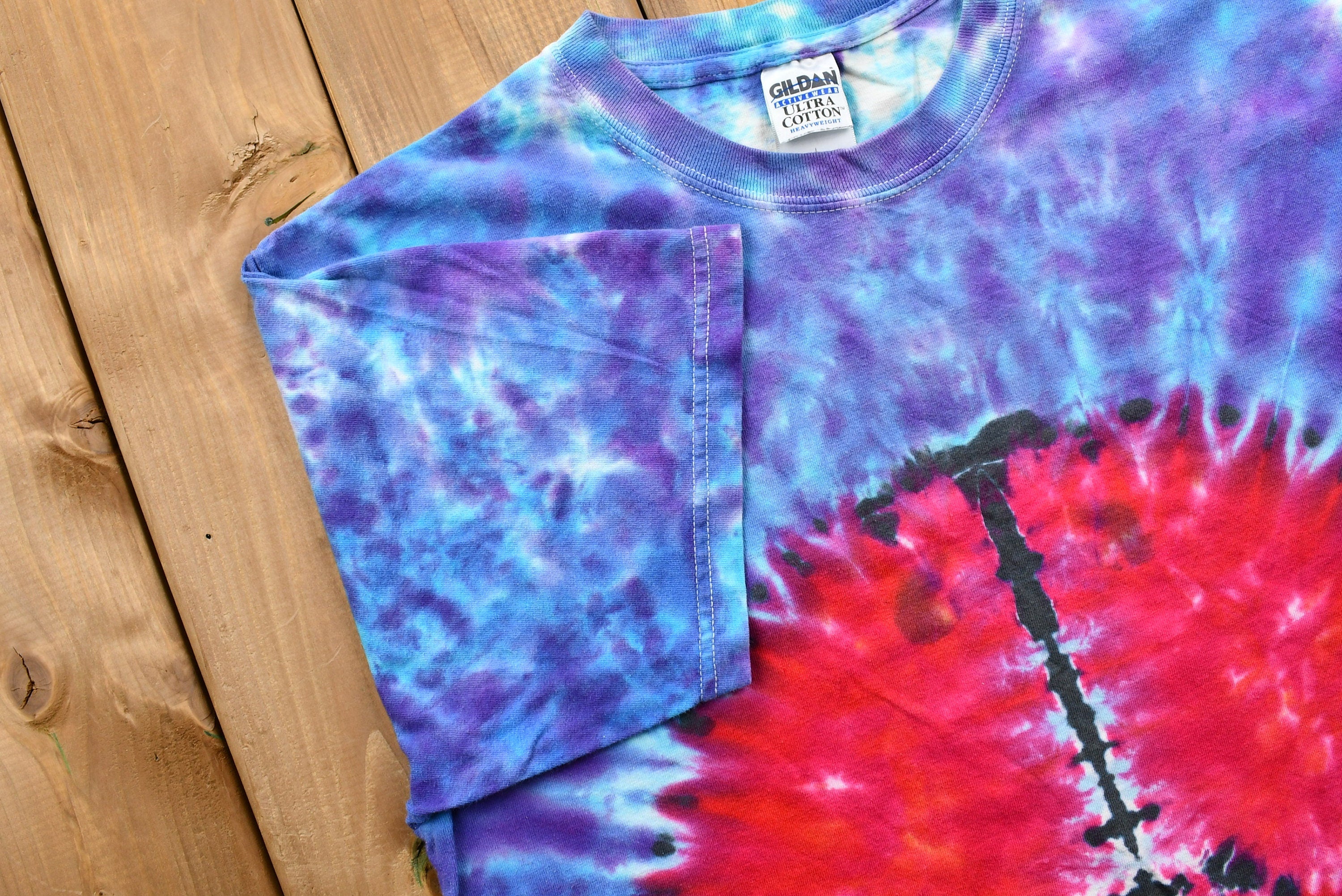 Vintage 1990s Tie-Dye Peace Sign T-Shirt