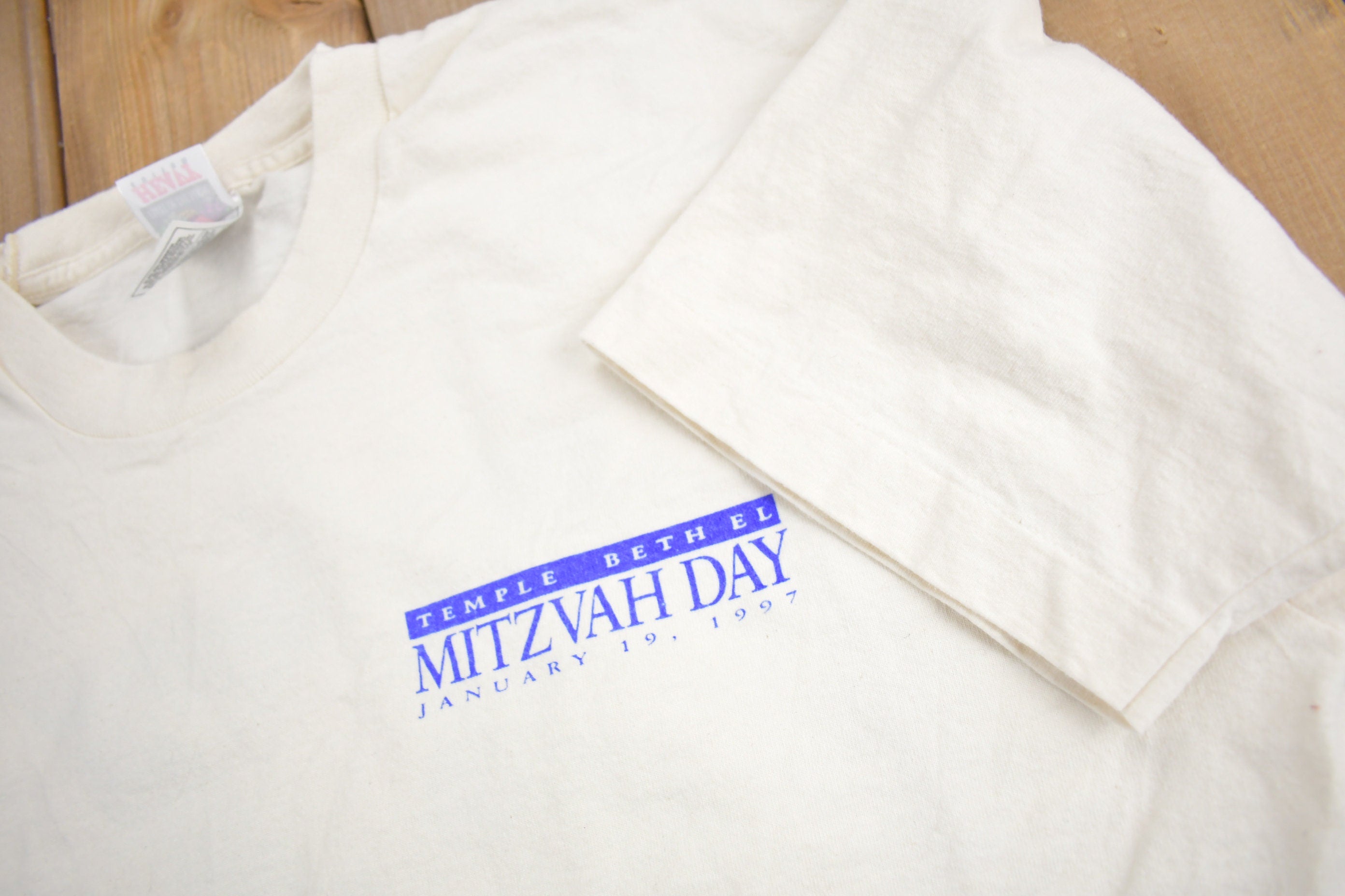 Vintage 1997 Mitzvah Day Graphic T Shirt