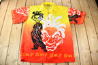 Vintage 1990s Canopy All Over Print Hip Hop Style Button Up Shirt