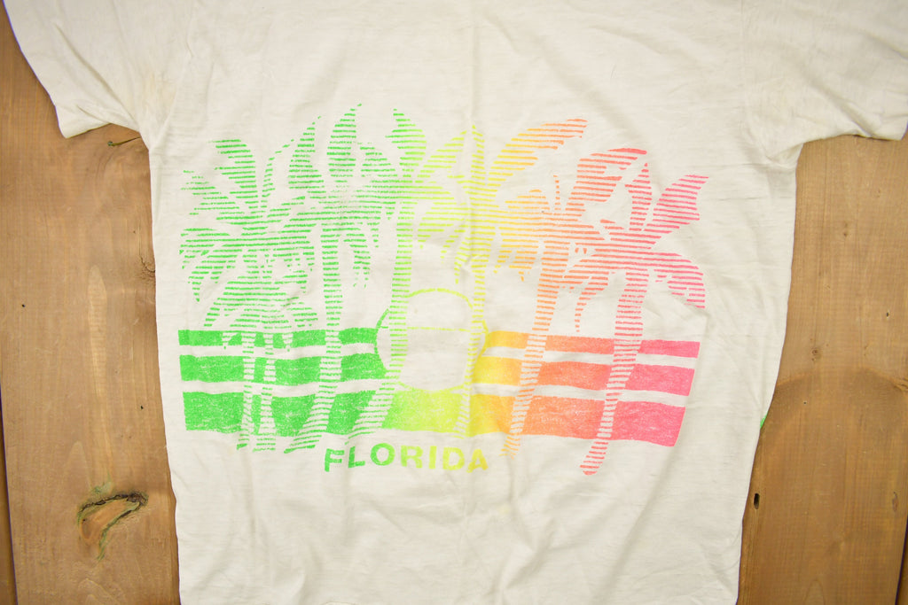Vintage 1980s Florida Graphic Souvenir T Shirt