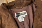 Vintage 1990s Together Genuine Leather Suede Fringe Jacket