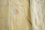 Vintage 1980s Sun Faded Carhartt Canvas Hooded Jacket Men's XL