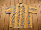 Vintage 1990s Rodelli Uomo Patterned Button Up Shirt